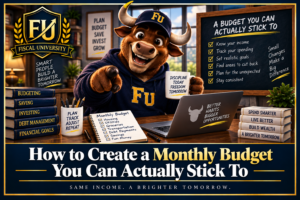 How to Create a Monthly Budget You Can Actually Stick To